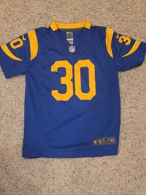 NFL Royal Blue Football Jersey with Red & White Shield Logo Gurley II